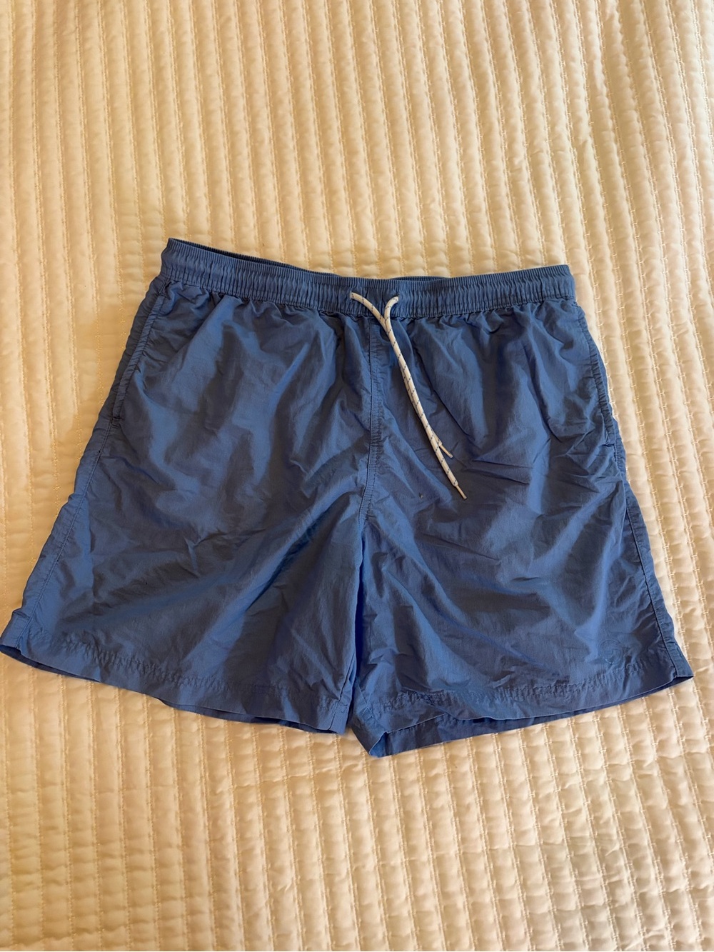 Magellan Outdoors Navy Blue Elastic Waist Swim Trunks